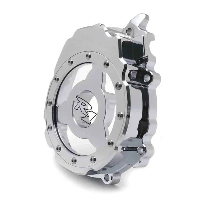 Motor Stator Abdeckung Motor Stator Kurbelgehäuse Kurbel Fall Abdeckung Für Yam&aha YZF-R1 2015-2024 Silber Motorrad Teile W/Dichtung von KVEVBCFI