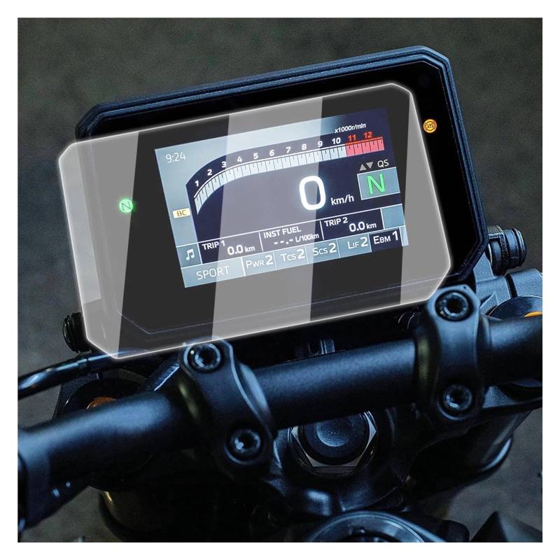 Motorrad Instrumentenfolie Für Yam&aha MT-09 MT09 MT 09 2024 2025 Motorrad Tacho Scratch Cluster Dashboard Schutz Instrument Film von KVEVBCFI