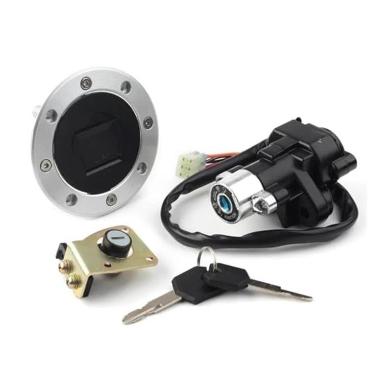 CDI Zündspule Für Suzuki Für GSXR600 Für GSXR750 1997-2000 Motorrad Zündschloss Tankdeckel Abdeckung Sitzschloss Schlüsselsatz Motor Motorrad Zündungen von KVGAEANDNK