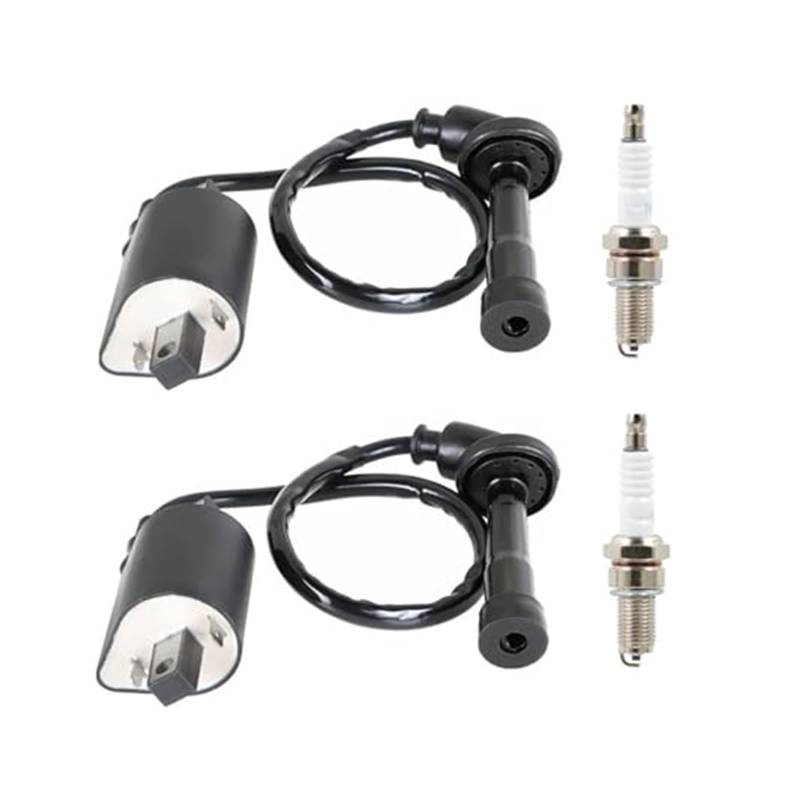 CDI Zündspule Ignition Coil 2X Ignition Coil for Spark Plug for V Star 650 XVS650 4VR-82320-00 Motorcycle Accessories Ignition Switch von KVGAEANDNK