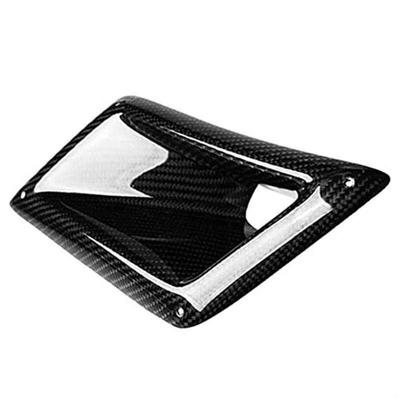 Für 350Z Z33 2003 2004 2005 2006 2007 2008 2009 Linke Seite Real Carbon Fiber Bord Auto Vorderen Stoßfänger Vent intake Outlet Kanal Abdeckung Trim Auto Ansaugschlauch von KVGAEANDNK