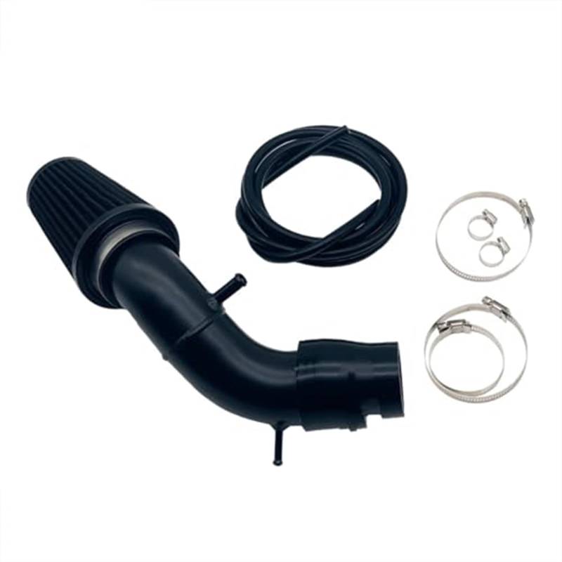 Für Abarth 500 595 695 Ansaugsystem mit hohem Durchfluss in Airbox-Position. Ersatz-Leistungsteile, Rohransaugfilter, Luftansaug-Set Auto Ansaugschlauch(‎Black Silicone Hose) von KVGAEANDNK
