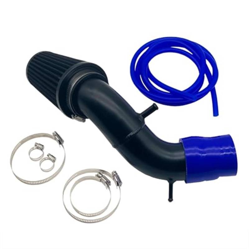 Für Abarth 500 595 695 Ansaugsystem mit hohem Durchfluss in Airbox-Position. Ersatz-Leistungsteile, Rohransaugfilter, Luftansaug-Set Auto Ansaugschlauch(‎Blue Silicone Hose) von KVGAEANDNK