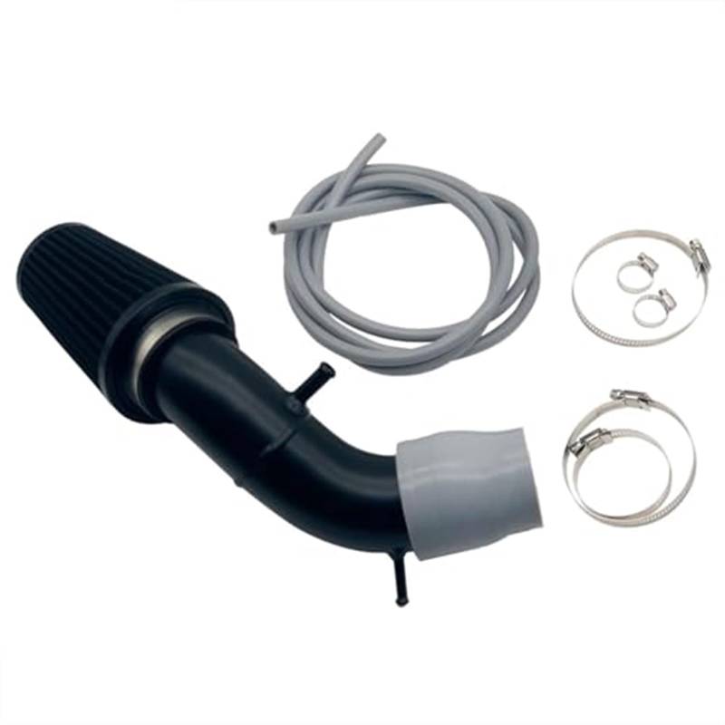 Für Abarth 500 595 695 Ansaugsystem mit hohem Durchfluss in Airbox-Position. Ersatz-Leistungsteile, Rohransaugfilter, Luftansaug-Set Auto Ansaugschlauch(‎Grey Silicone Hose) von KVGAEANDNK