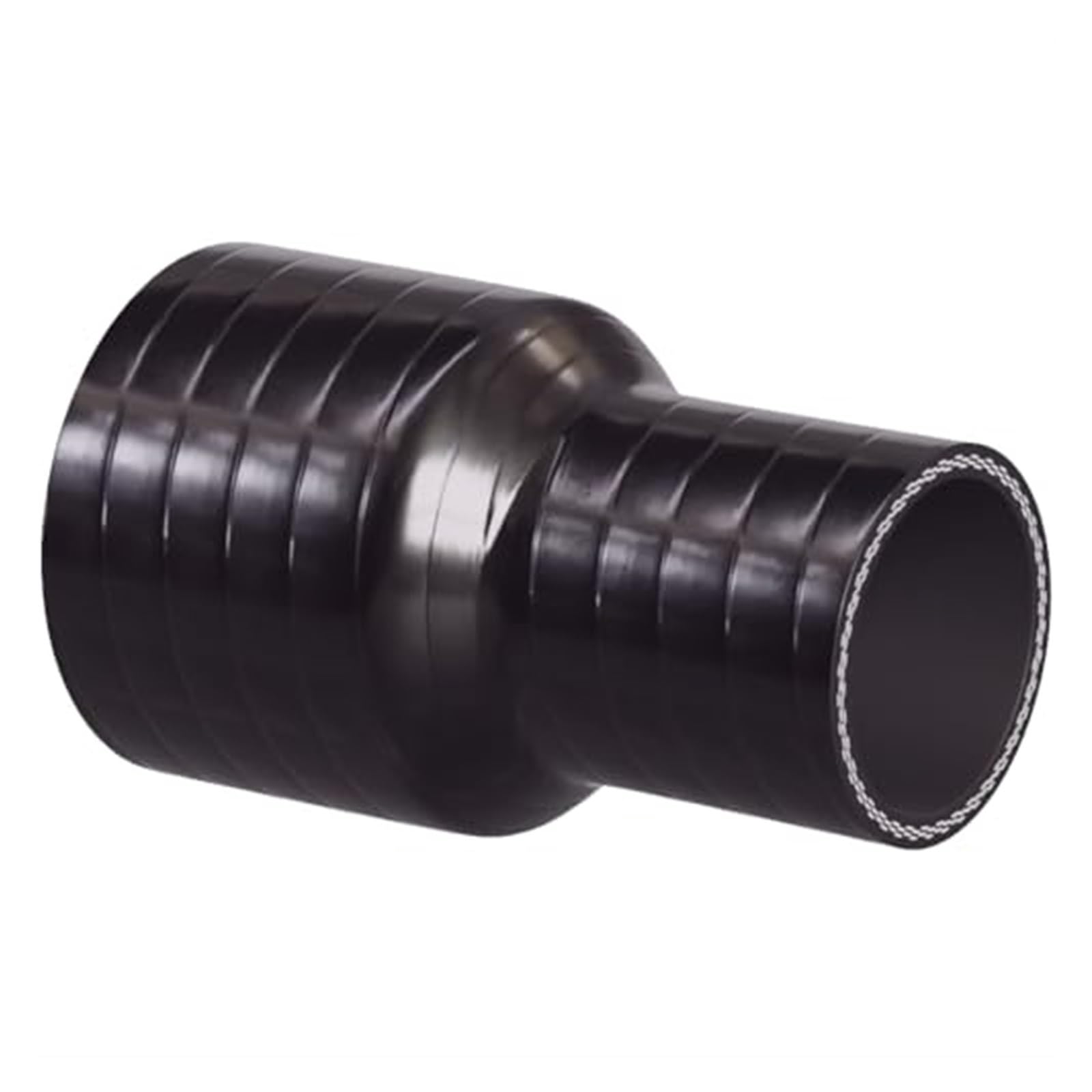 Für Luft oder Wasser 42 mm > 32 mm gerader, verstärkter Silikon-Reduzier-Einlassanschlussschlauch Auto Ansaugschlauch(‎Black) von KVGAEANDNK