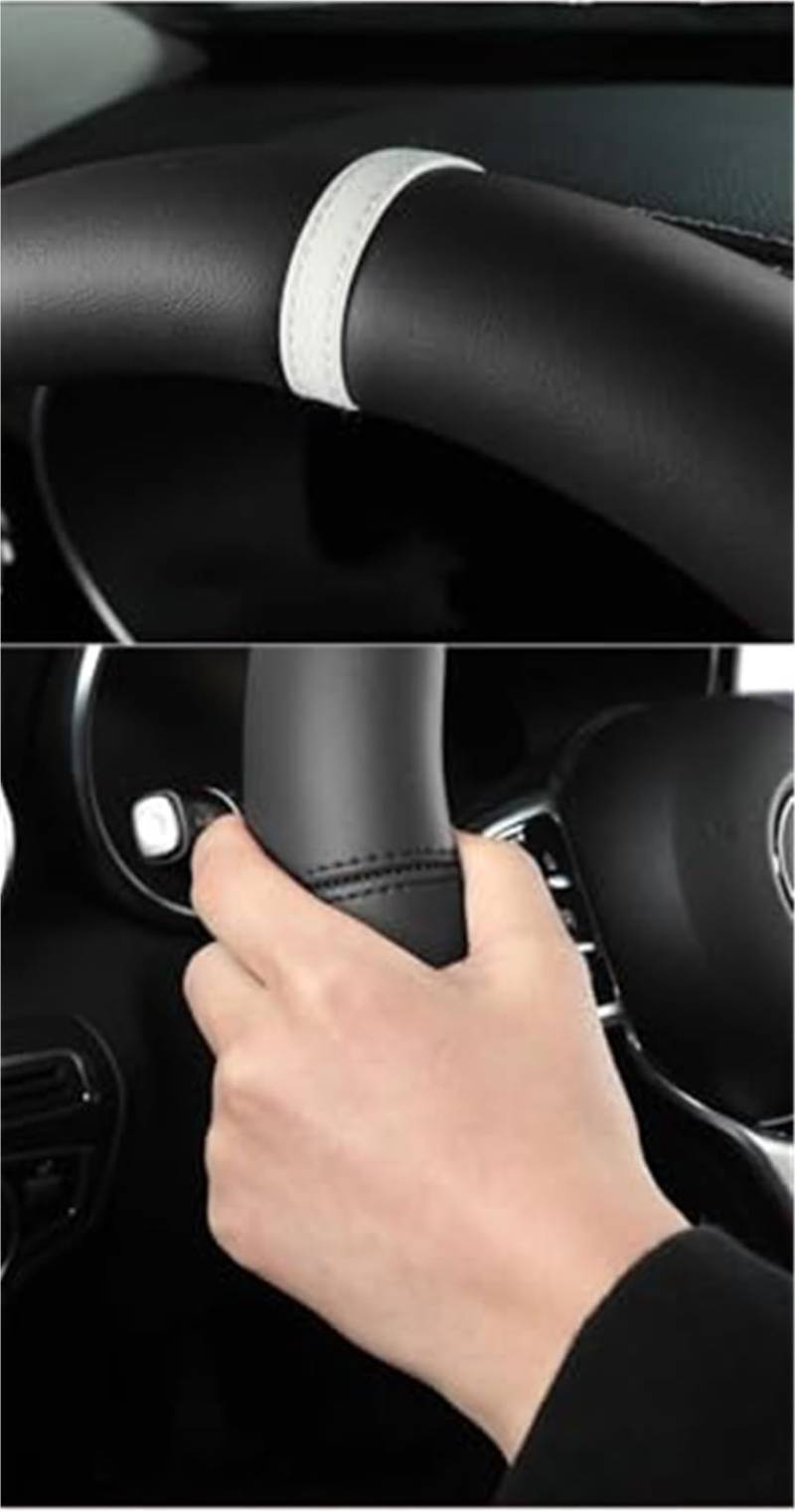 Für Nissan für Qashqai J10 J11 J12 2006~2023 Lenkradschutzschutzmikrofaserweiche Leder Anti-Slip Atmungsaktiv Lenkradbezug(Color 10) von KVGAEANDNK