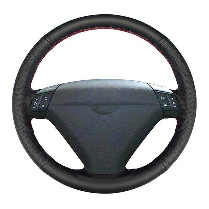 Für S80 2005 Für XC70 2004-2010 Für S60 2004-2010 Für XC90 2004 2005 2006 Leder Lenkung Wrap Auto Lenkrad Abdeckungen Lenkradbezug(Orange) von KVGAEANDNK
