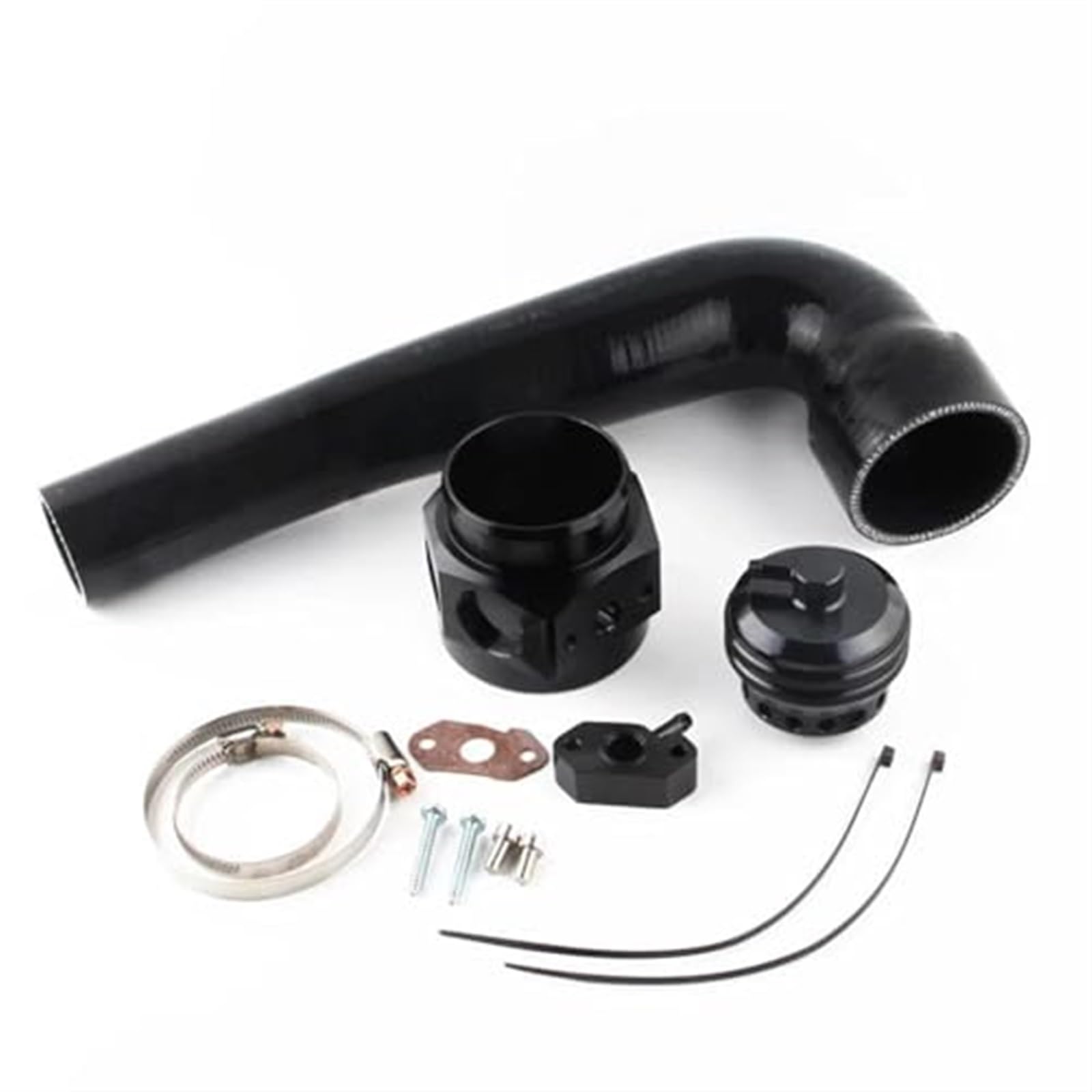 Für Sitz für Ibiza 1,2 Für Tsi Bis 2014 Lufteinlassschlauch Ansaugentlüftungsrohr Auto Air Intake Turbo Bov Adapter Dump Blow Off Ventil Auto Ansaugschlauch(Black Hose With Logo) von KVGAEANDNK