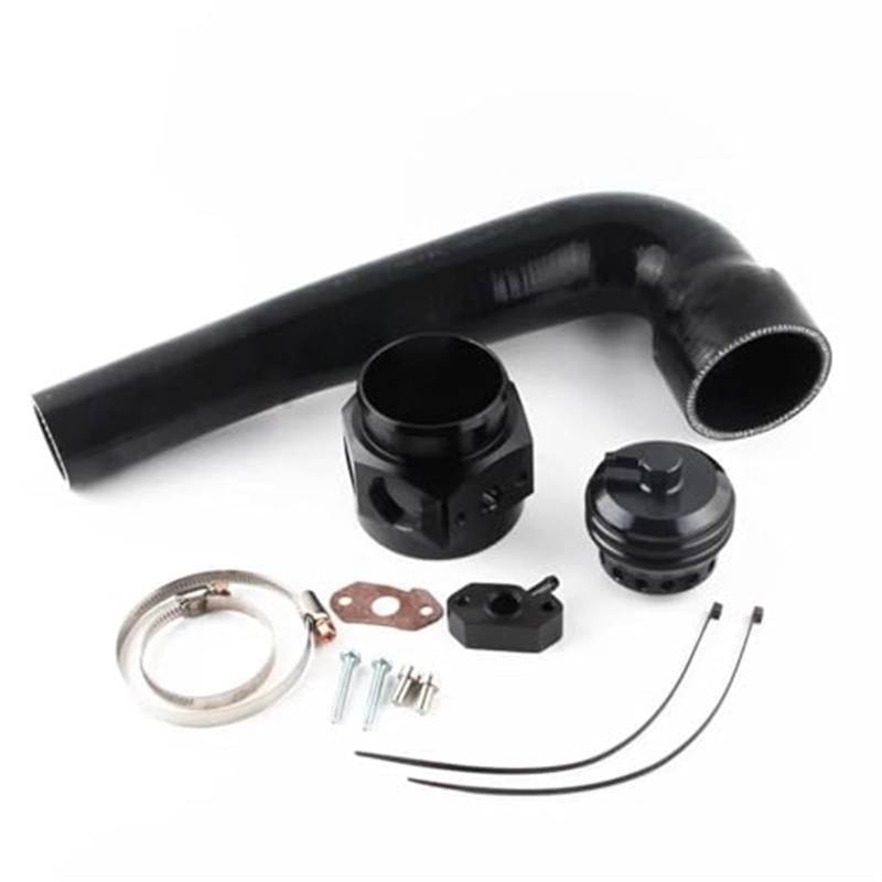 Für Sitz für Ibiza 1,2 Für Tsi Bis 2014 Lufteinlassschlauch Ansaugentlüftungsrohr Auto Air Intake Turbo Bov Adapter Dump Blow Off Ventil Auto Ansaugschlauch(Black Hose With Logo) von KVGAEANDNK