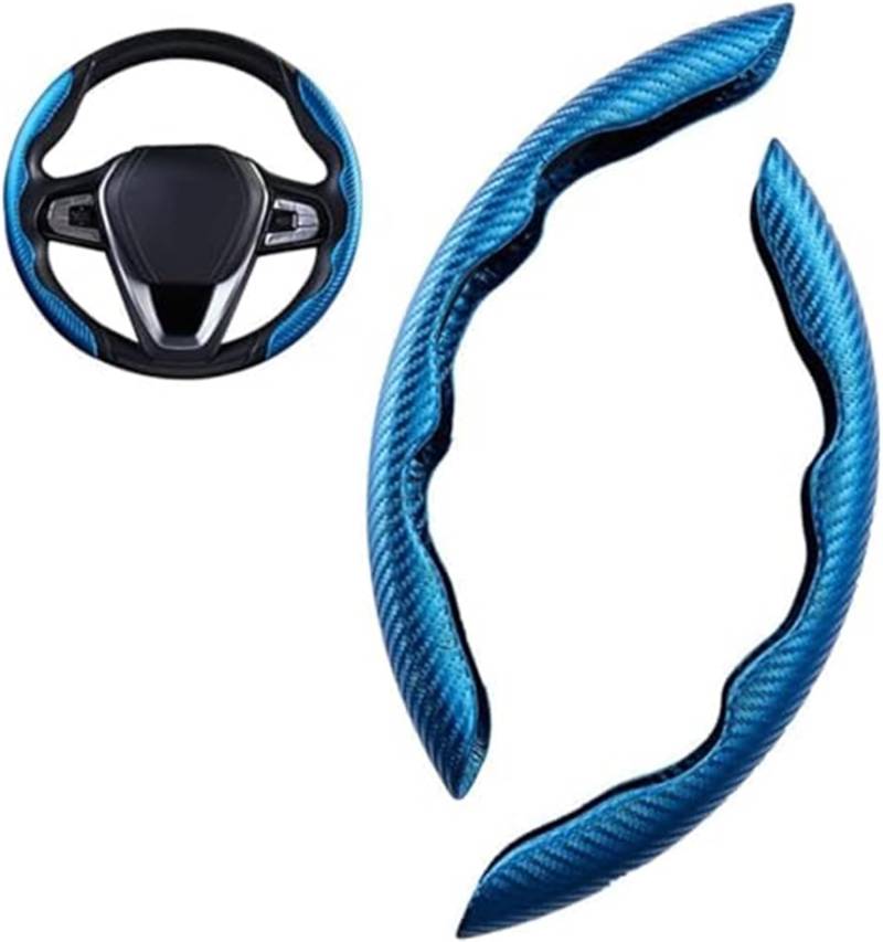 Für Suzuki Für Ignis Für Gen 2016 2017 2018 2019 2020 2021 2022 2023 2024 Anti-Skid Segmentierte Grip 2 Pcs Lenkrad Abdeckung Lenkradbezug(B-Blue) von KVGAEANDNK