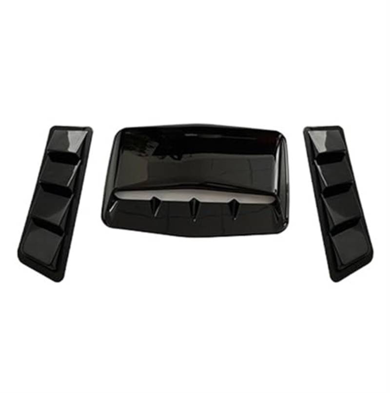 Für Taishengyu Store Universal-Carbon-Faser-Auto-dekorative Cell Air Flow Intake Hood Scoop Bonnet Vent-Abdeckungsaufkleber Auto Ansaugschlauch(3pcs Balck) von KVGAEANDNK
