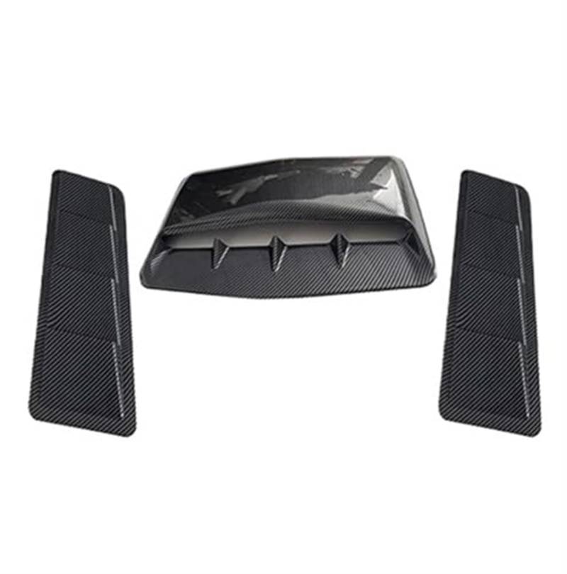 Für Taishengyu Store Universal-Carbon-Faser-Auto-dekorative Cell Air Flow Intake Hood Scoop Bonnet Vent-Abdeckungsaufkleber Auto Ansaugschlauch(3pcs Carbon Fiber) von KVGAEANDNK