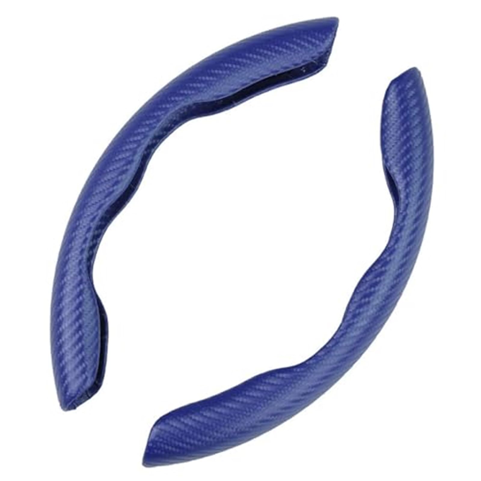 Für X2 X2M F39 18i 18d 20i 20d M35i 25d 25e 2 Stück Carbon Segmentierte Lenkradabdeckung Anti-Rutsch-Schutz Lenkradbezug(Blue) von KVGAEANDNK