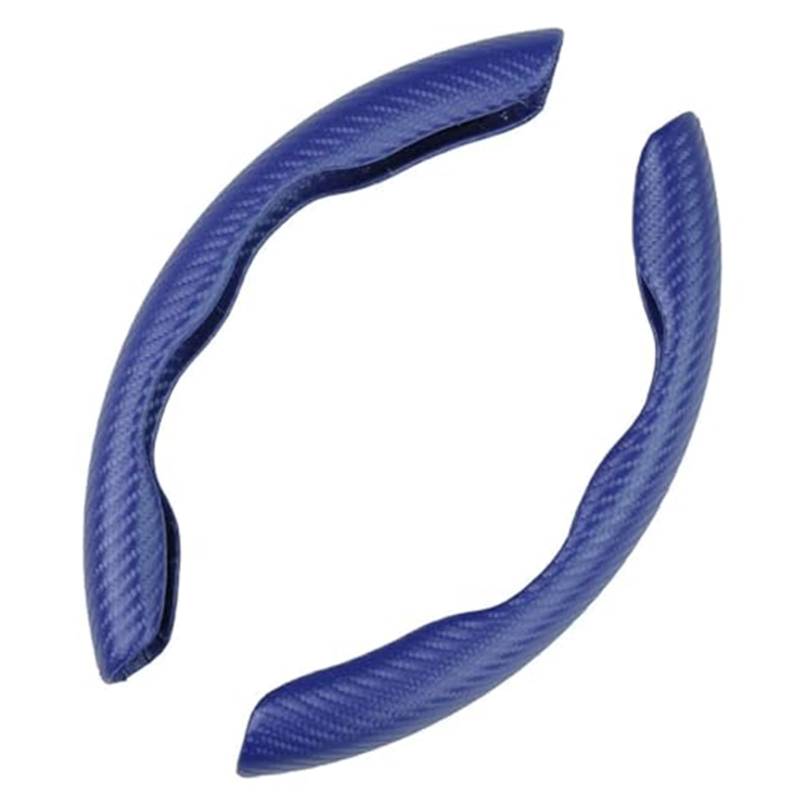 Für X2 X2M F39 18i 18d 20i 20d M35i 25d 25e 2 Stück Carbon Segmentierte Lenkradabdeckung Anti-Rutsch-Schutz Lenkradbezug(Blue) von KVGAEANDNK