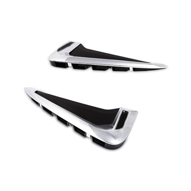 Für X5 Für F15 2014-2017 Auto Seite Flügel Luftstrom Kotflügel Grill Outlet Intake Vent Trim auto Lufteinlässe Auto Ansaugschlauch(Silver) von KVGAEANDNK