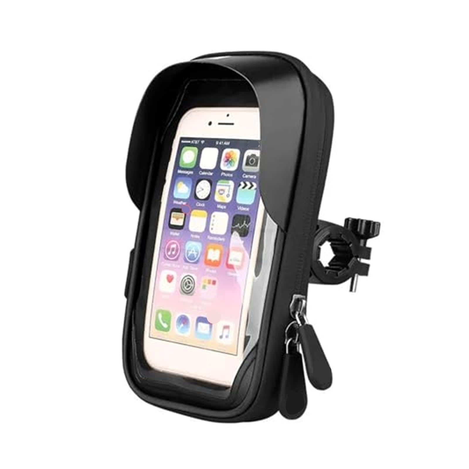 Halterung Motorrad GPS Motorrad Navigation Halterung Abdeckung Motorrad Unterstützung Handy Ständer Lenker Halter Halterung Tasche Fall wasserdichte Tasche Telefon Halterung(Black) von KVGAEANDNK