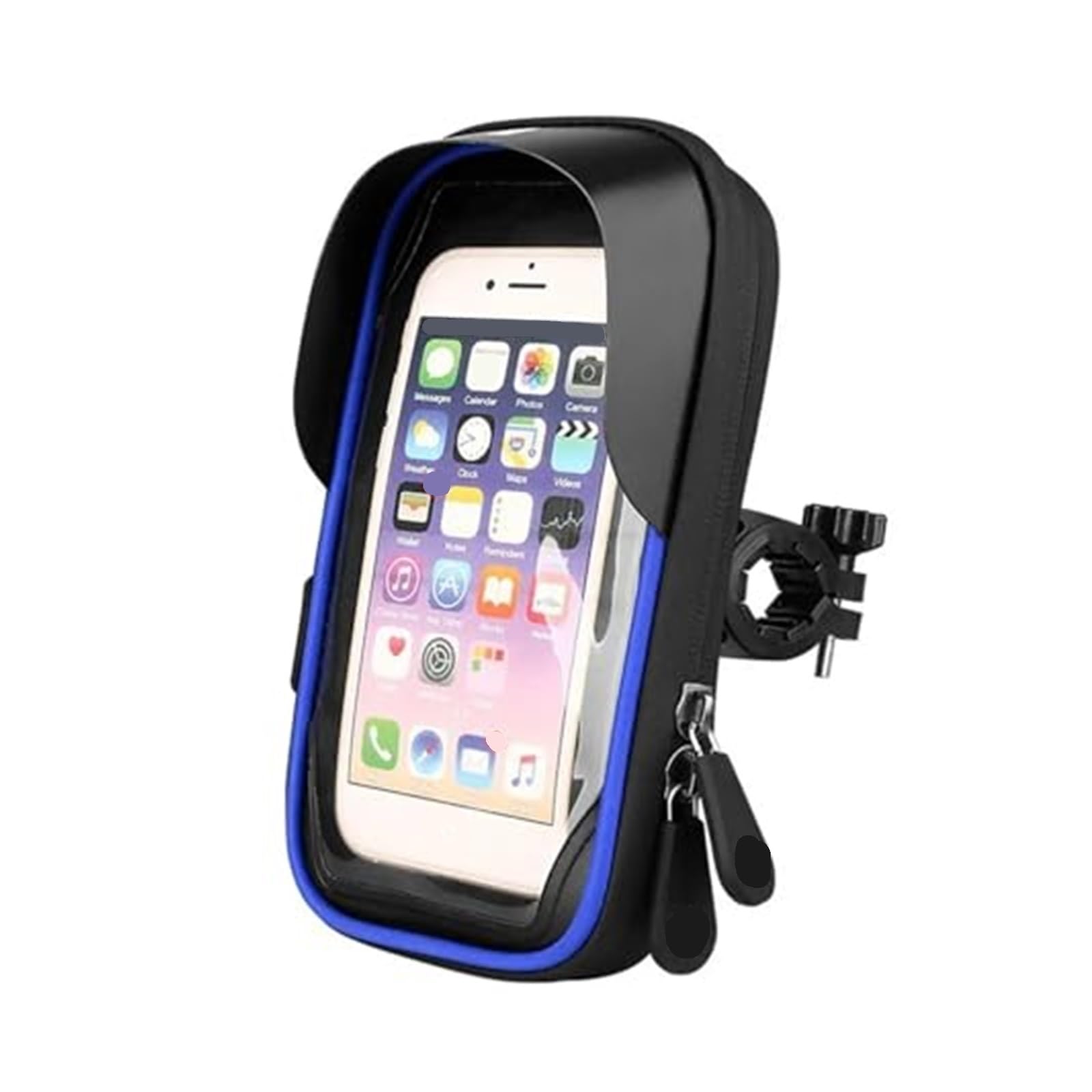 Halterung Motorrad GPS Motorrad Navigation Halterung Abdeckung Motorrad Unterstützung Handy Ständer Lenker Halter Halterung Tasche Fall wasserdichte Tasche Telefon Halterung(Blue) von KVGAEANDNK