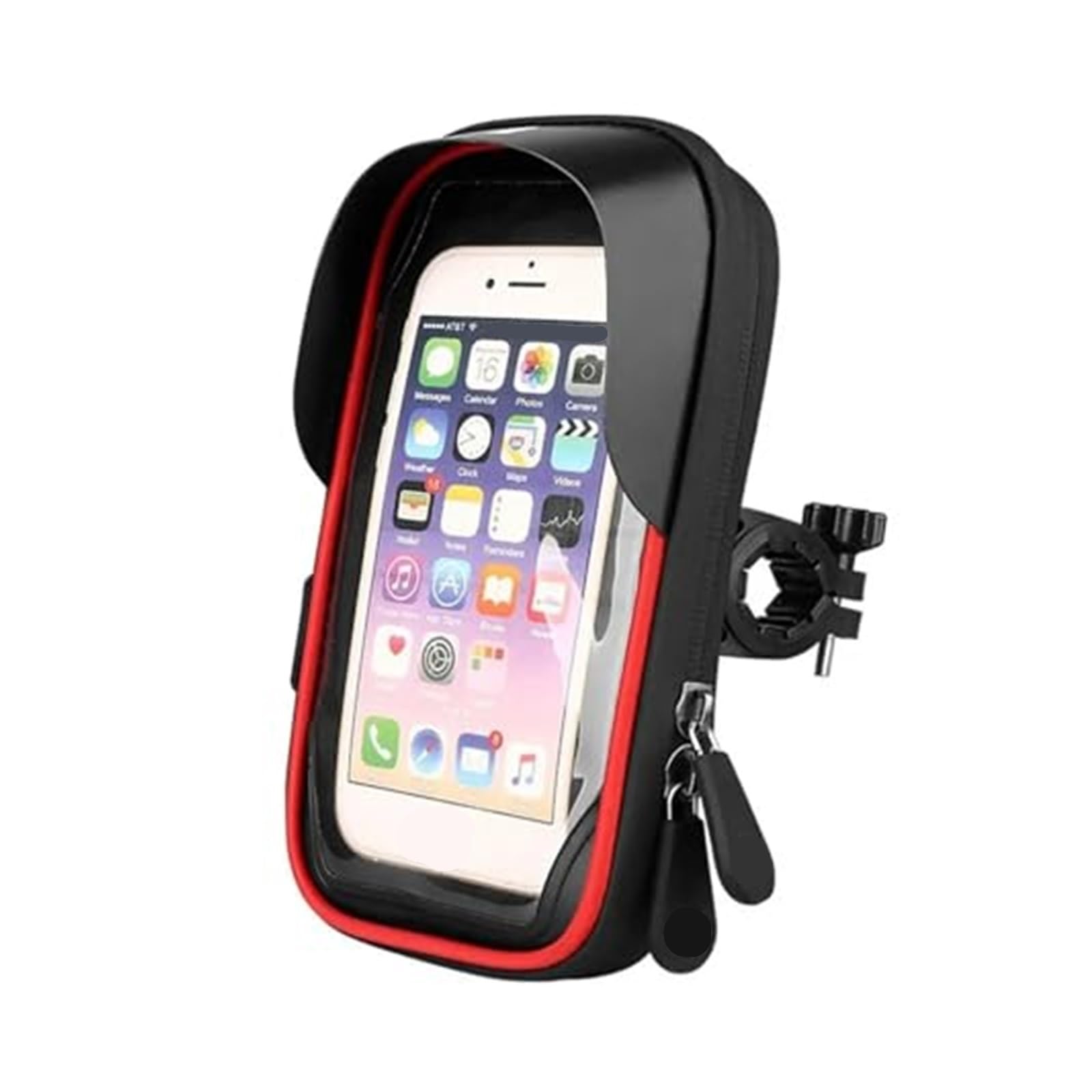 Halterung Motorrad GPS Motorrad Unterstützung Handy Ständer Lenker Halter Halterung Tasche Fall wasserdichte Tasche Fahrrad Telefon Navigation Halterung Abdeckung 2021(Red) von KVGAEANDNK