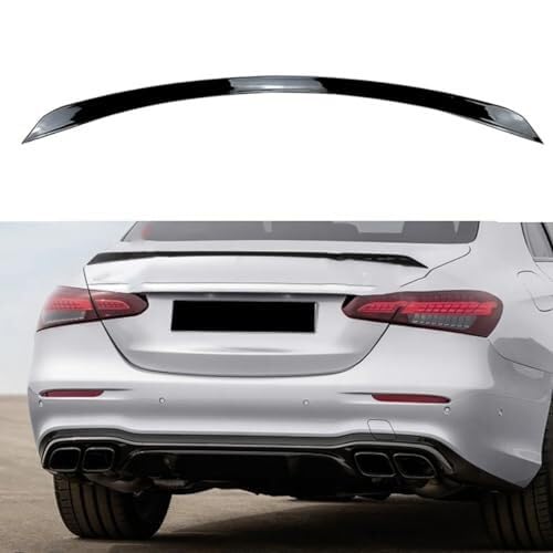Heckspoilerflügel Für Benz E-Klasse W213 E260 E300 2016+ E63S Heckspoiler Heckspoiler Body Kit Zubehör Auto Heckspoiler(A-Black) von KVGAEANDNK