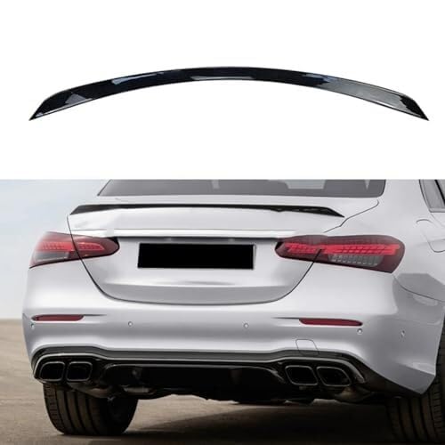 Heckspoilerflügel Für Benz E-Klasse W213 E260 E300 2016+ E63S Heckspoiler Heckspoiler Body Kit Zubehör Auto Heckspoiler(B-Carbon) von KVGAEANDNK