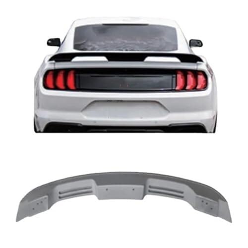 Heckspoilerflügel Heckspoilerflügel Für Mustang Gt500 2015-2019 Kofferraumdeckelabdeckung Auto-Styling Heckspoilerflügel Kofferraumspoiler Unlackierte Farbe Kunststoff(White) von KVGAEANDNK