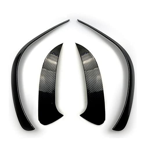 Heckspoilerflügel Spoiler Vorne Stoßstange Hinten Für Benz GLE V167 W167 GLE450 350 Spoiler Splitter Seite Canard Fin Air Vent Lufteinlass Nebelscheinwerfer Trim(Front Rear(Carbon)) von KVGAEANDNK