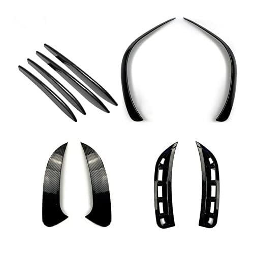 Heckspoilerflügel Spoiler Vorne Stoßstange Hinten Für Benz GLE V167 W167 GLE450 350 Spoiler Splitter Seite Canard Fin Air Vent Lufteinlass Nebelscheinwerfer Trim(Full Set(Carbon)) von KVGAEANDNK