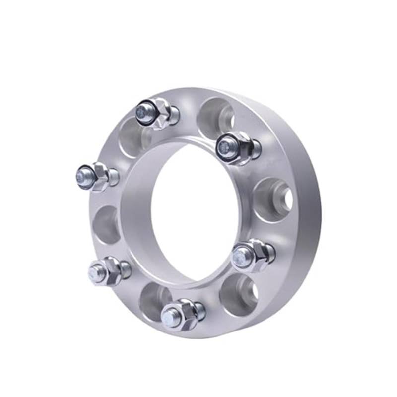 Spurverbreiterungen Universal Für Mitsubishi Für Pajero PCD: 6x139,7 CB: 67,1mm Geschmiedetes Aluminium Separador Rad Spacer Shims 2 Stück Rad Spacer Adapter(2PC Silver 30mm) von KVGAEANDNK