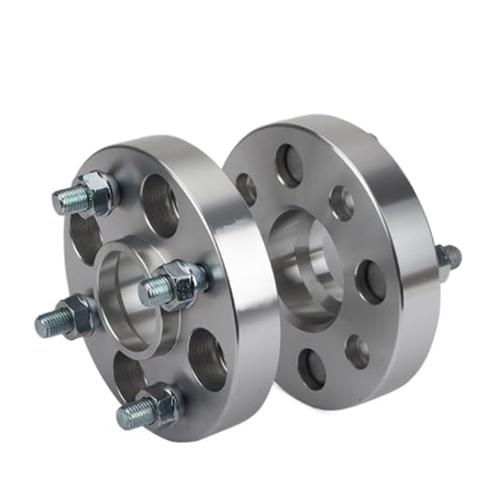 Spurverbreiterungen Universal PCD 4X100 Mittelloch 54,1 Mm Rad Geschmiedete Distanzscheiben Adapter M12X1,5 Spurverbreiterungen 2/4 Stück Nabenrad Flanschabstand Raddichtung(‎2pcs 25mm Silver) von KVGAEANDNK