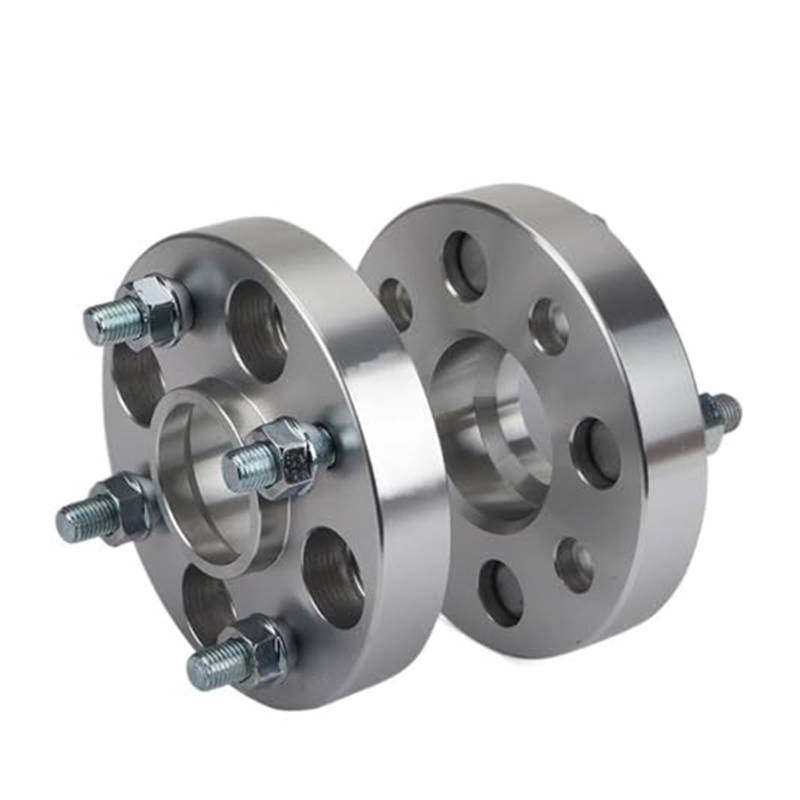 Spurverbreiterungen Universal PCD 4X100 Mittelloch 54,1 Mm Rad Geschmiedete Distanzscheiben Adapter M12X1,5 Spurverbreiterungen 2/4 Stück Nabenrad Flanschabstand Raddichtung(‎4pcs 40mm Silver) von KVGAEANDNK