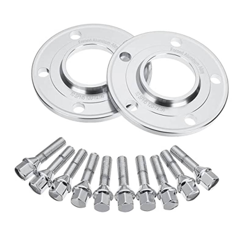 Spurverbreiterungen Universal PCD 5x120mm CB 72,56mm Spurverbreiterungen 10mm Spurverbreiterung Adapter Reifen Distanzscheiben Radadapter Nabenfelgen Flanschabstand Raddichtung von KVGAEANDNK