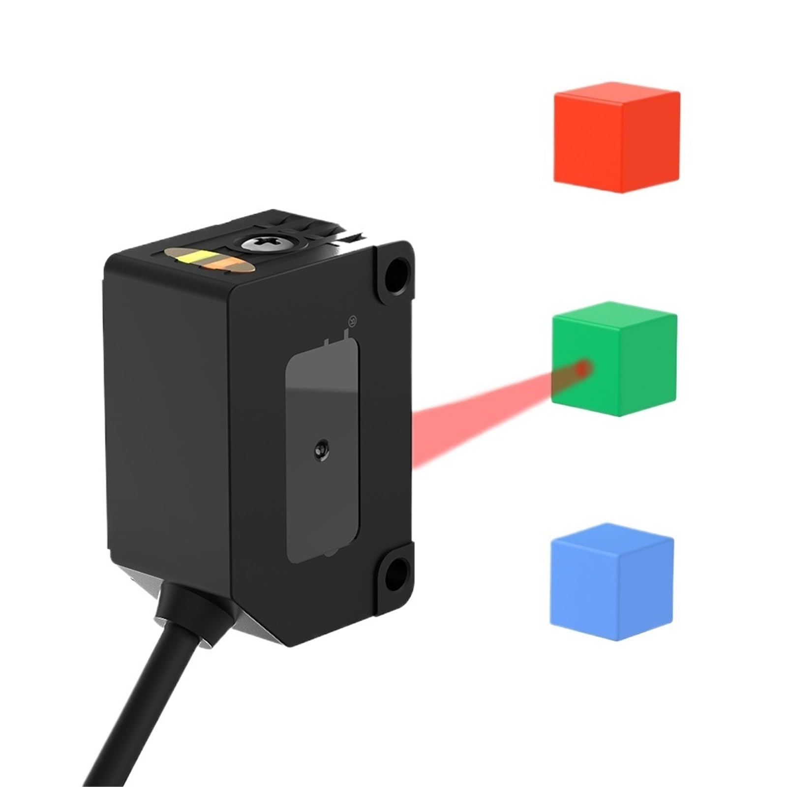 1 stücke Hintergrundunterdrückung Platz Laser Optische Sensor Fern Serie NPN PNP 12-24V Sichtbaren Spot(Diffusion spot PNP) von KVKITKLW