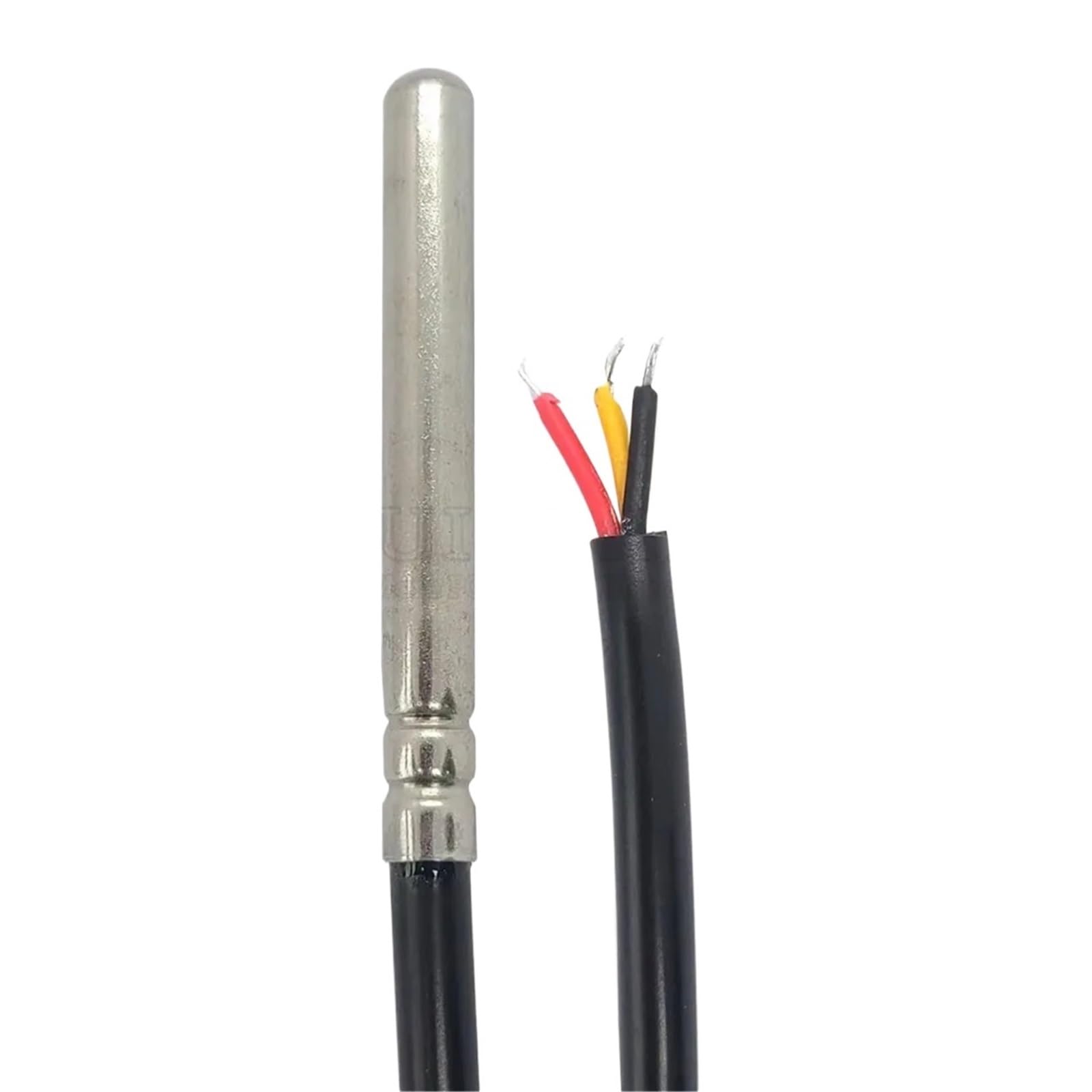 1pcsTemperature Sensor Probe 304 Stainless Steel 6 * 50MM OD 5.0MM Waterproof Dustproof PVC SL Sensors Cable 1M Length(Black PVC) von KVKITKLW