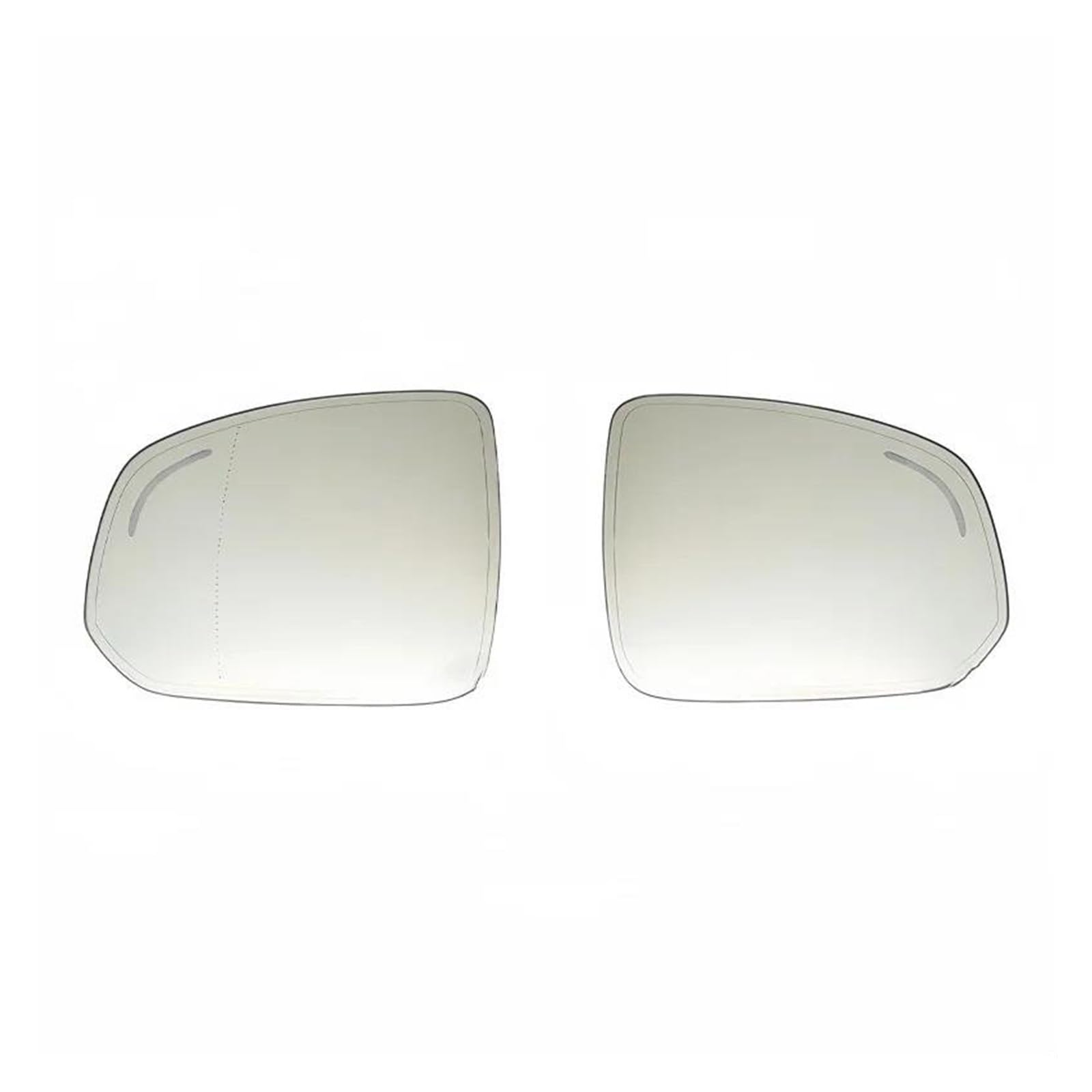 Ersatz Spiegelglas Heizbar Für XC90 2015 2016 2017 2018 2019 2020 2021 2022 2023 Rückspiegel Glas Objektiv Blind SpotHeated Transparent Seitenspiegelglas(A Pair) von KVKQMLFEAW