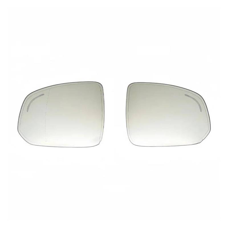 Ersatz Spiegelglas Heizbar Für XC90 2015 2016 2017 2018 2019 2020 2021 2022 2023 Rückspiegel Glas Objektiv Blind SpotHeated Transparent Seitenspiegelglas(A Pair) von KVKQMLFEAW