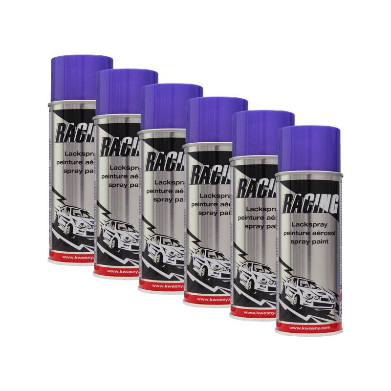 6X KWASNY 288 113 Auto-K Racing Lackspray lila metallic 400ml von KWASNY_bundle