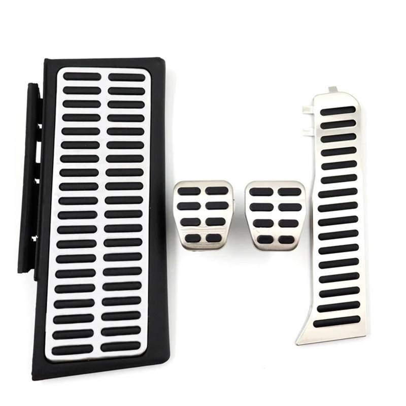 Auto Fußstütze Für A3 S3 8P 2006-2008 2009 2010 2011 2012 2013 Autopedale Gaspedal Bremse rutschfeste Pedal Edelstahl-Abdeckpolster Pedalauflagen(4 pcs) von KWAYA