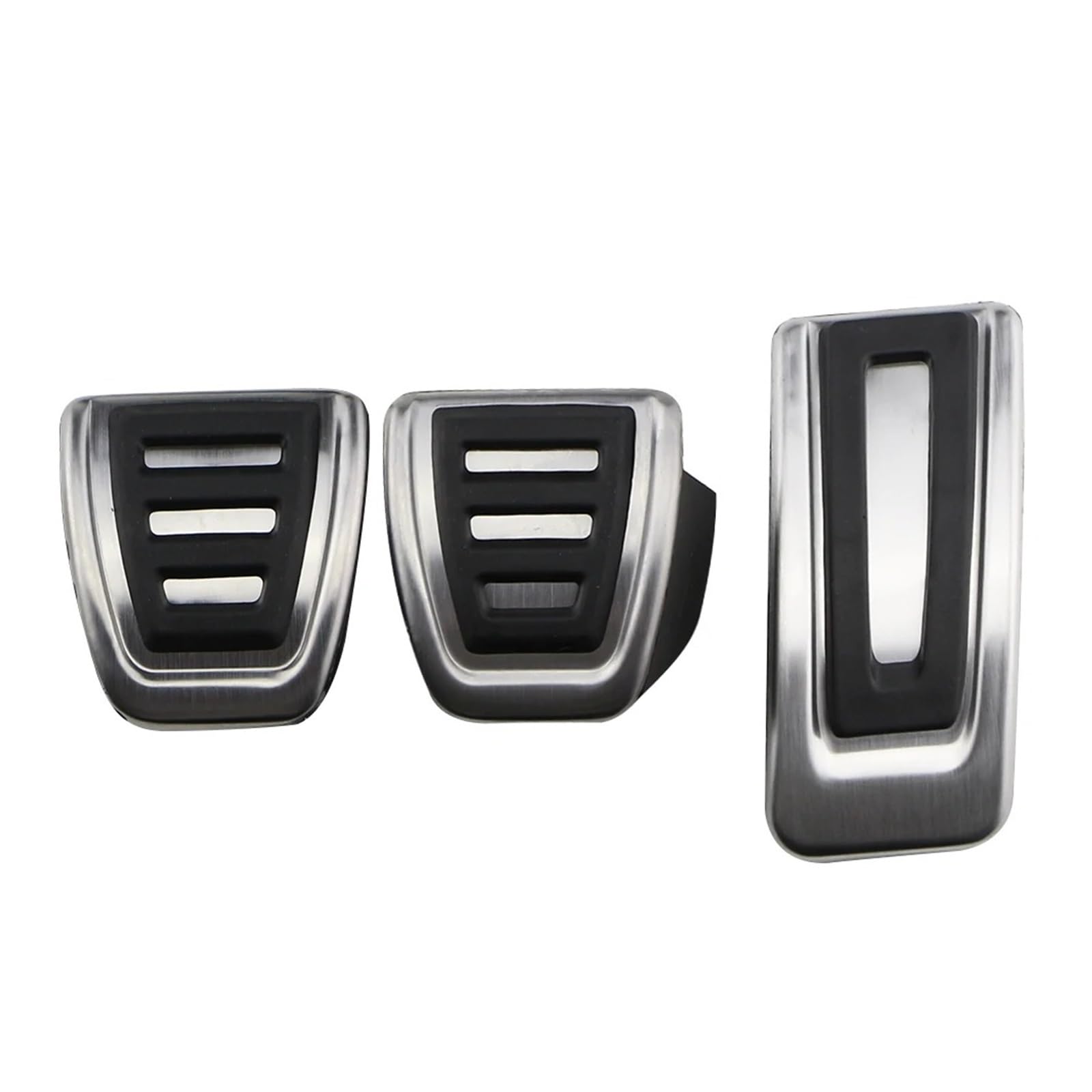 Auto Fußstütze Für Fabia Universal Auto Edelstahl Abdeckung Bremse Kupplung Pedal Gaspedal Bremse Fuß Rest Pedal Pedalauflagen(3Pcs MT) von KWAYA