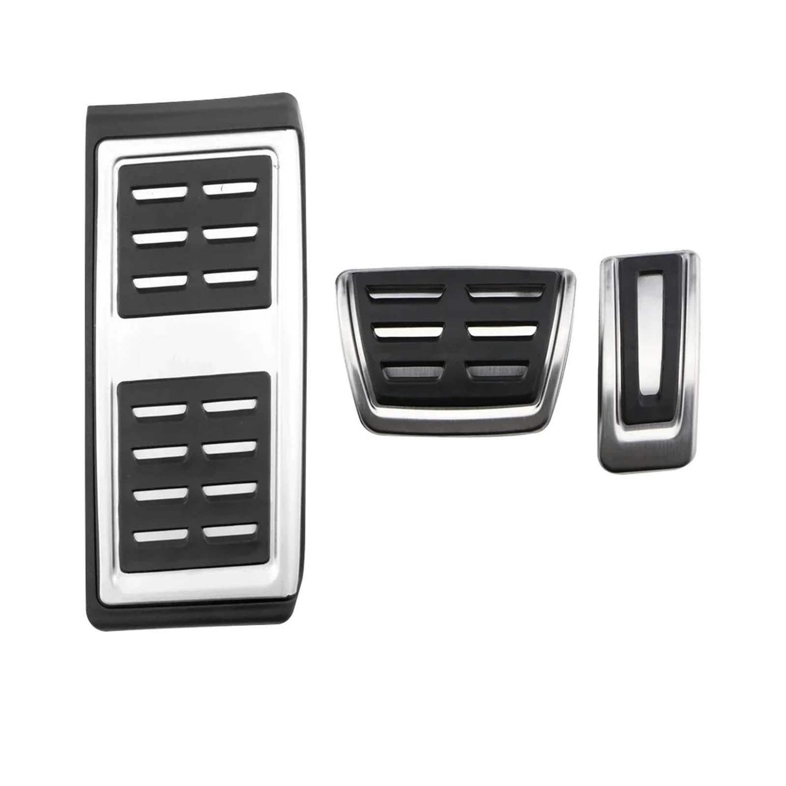 Auto Fußstütze Für Polo Für Virtus 2018~2024 at MT Pedale Gasbremse Fußstütze Edelstahl rutschfeste Pedalabdeckung Pad Beschleuniger Pedalauflagen(3 pcs) von KWAYA