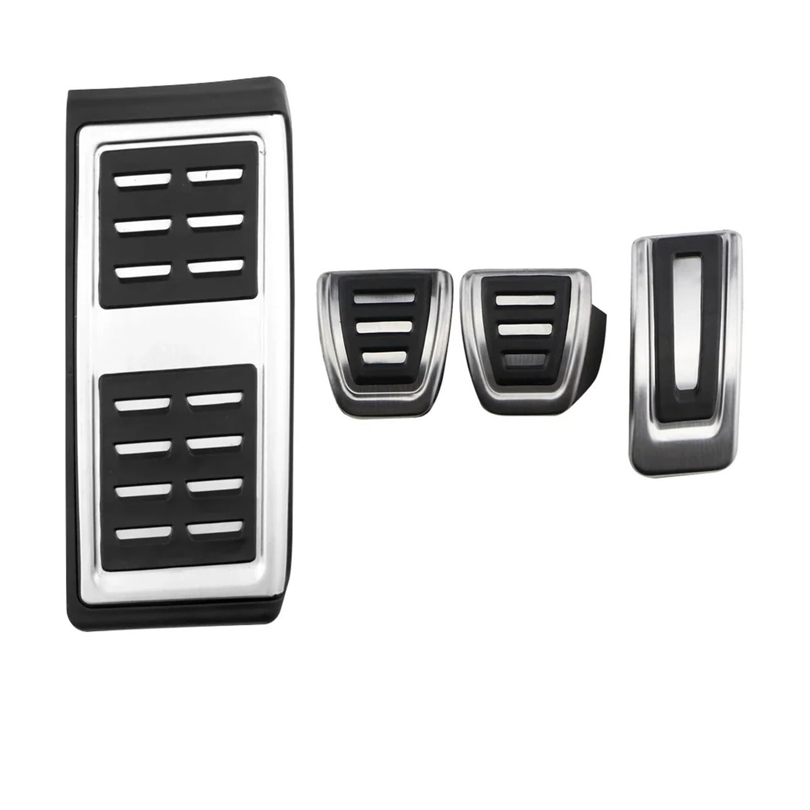 Auto Fußstütze Für Polo Für Virtus 2018~2024 at MT Pedale Gasbremse Fußstütze Edelstahl rutschfeste Pedalabdeckung Pad Beschleuniger Pedalauflagen(4pcs) von KWAYA