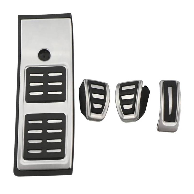 Auto Fußstütze Für Q5 2016 2017 2018 2019 Auto Fußpedalabdeckung Kraftstoff Gaspedal Bremspedal Pedale Zubehör Pedalauflagen(MT with Rest Pedal) von KWAYA