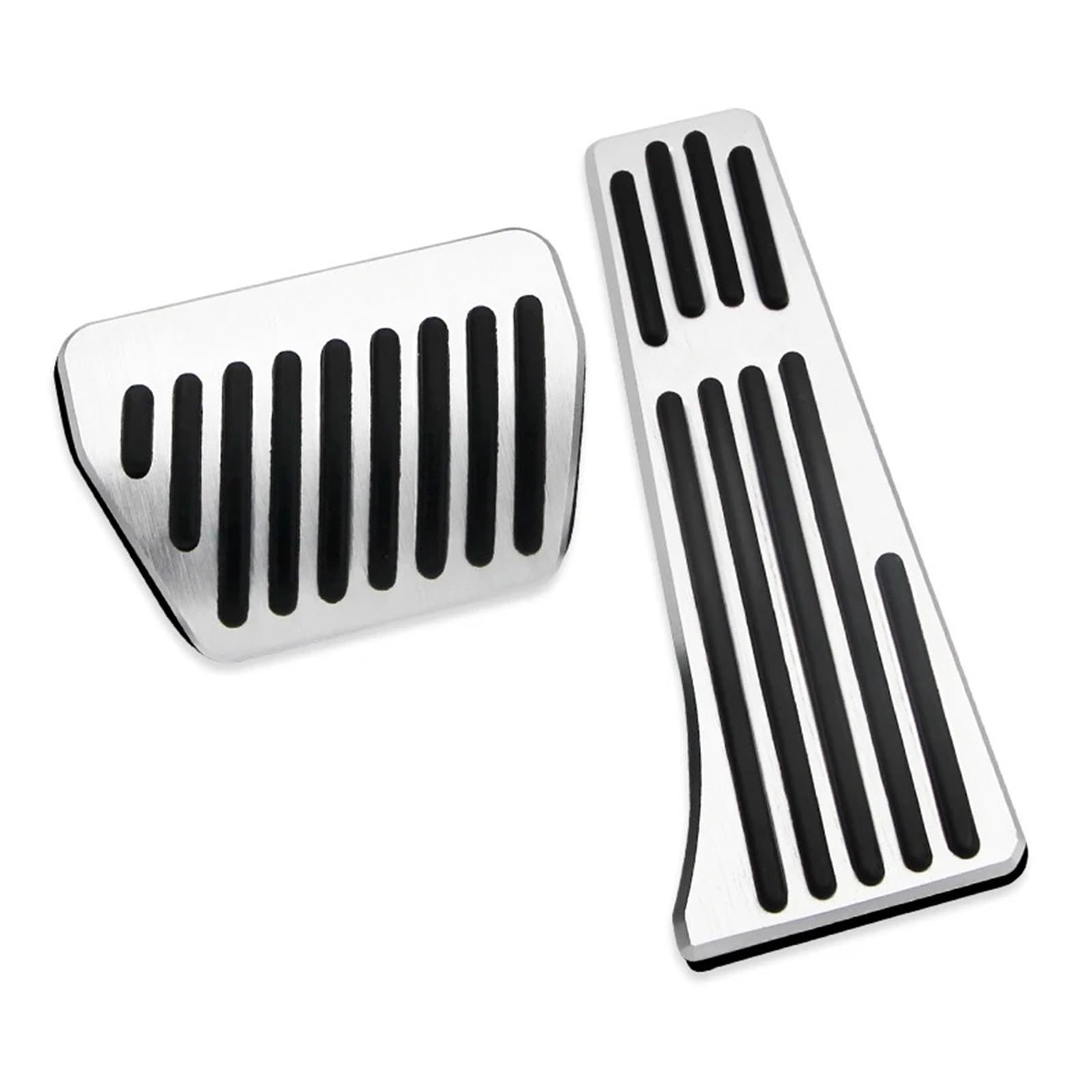 Auto Fußstütze Für X5 Für X6 Serie E70 E71 E72 F15 F16 F85 F86 G05 G06 G07 Auto at Gaspedal Bremse Fußstütze Pedal Pads Zubehör Pedalauflagen(Silver) von KWAYA