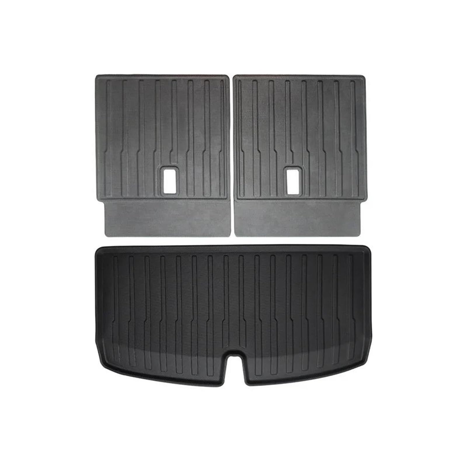 Kofferraummatte Kofferraumschutz Für Tesla Für Modell Y 7 Sitzer TPE Stamm Matte Sitze Zurück Abdeckung Anti-Kick Pad Auto Kofferraum Matte Kratzfreie Cargo Liners Kofferraumwanne (Size : Cargo Sets von KWAYA