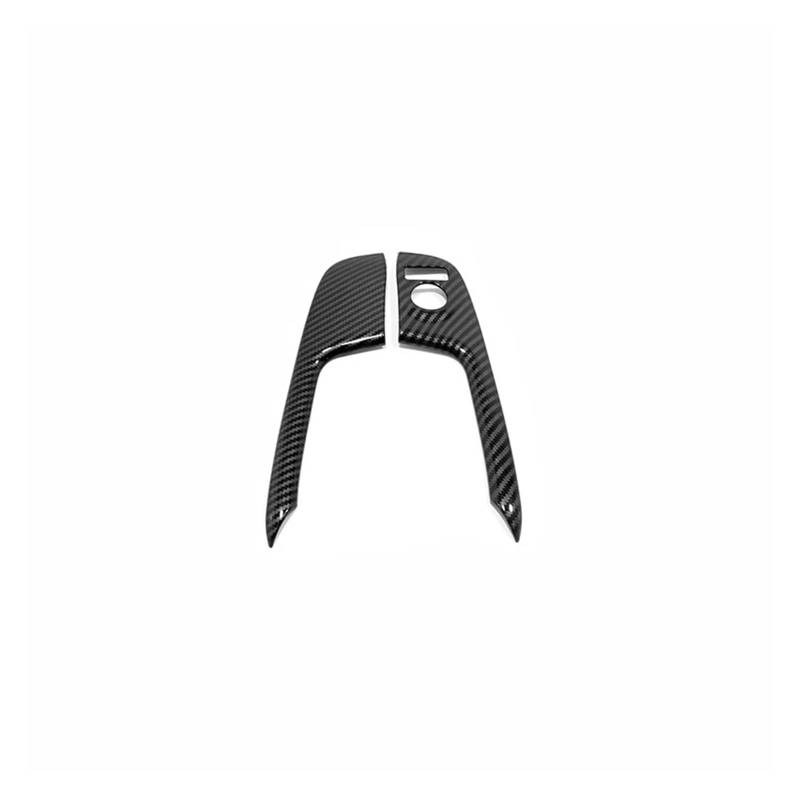 Mittelkonsole Panel 2 STÜCKE Für Qashqai J11 2015 2016 2017-2020 Auto Innentür Fenster Schalter Panel Griff Abdeckung ABS Carbon Faser Trim Mittelkonsole Frame(Carbon Fiber) von KWAYA