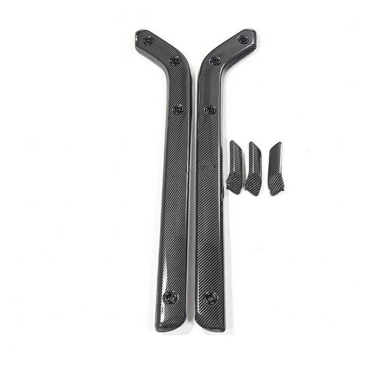 Mittelkonsole Panel 5PSC Für Defender 90 110 2020-2025 Autoinnenraum Mittelkonsole Panel Seitenverkleidung Streifen Abdeckung Teile Mittelkonsole Frame(ABS Carbon Fiber,Left Hand Drive) von KWAYA