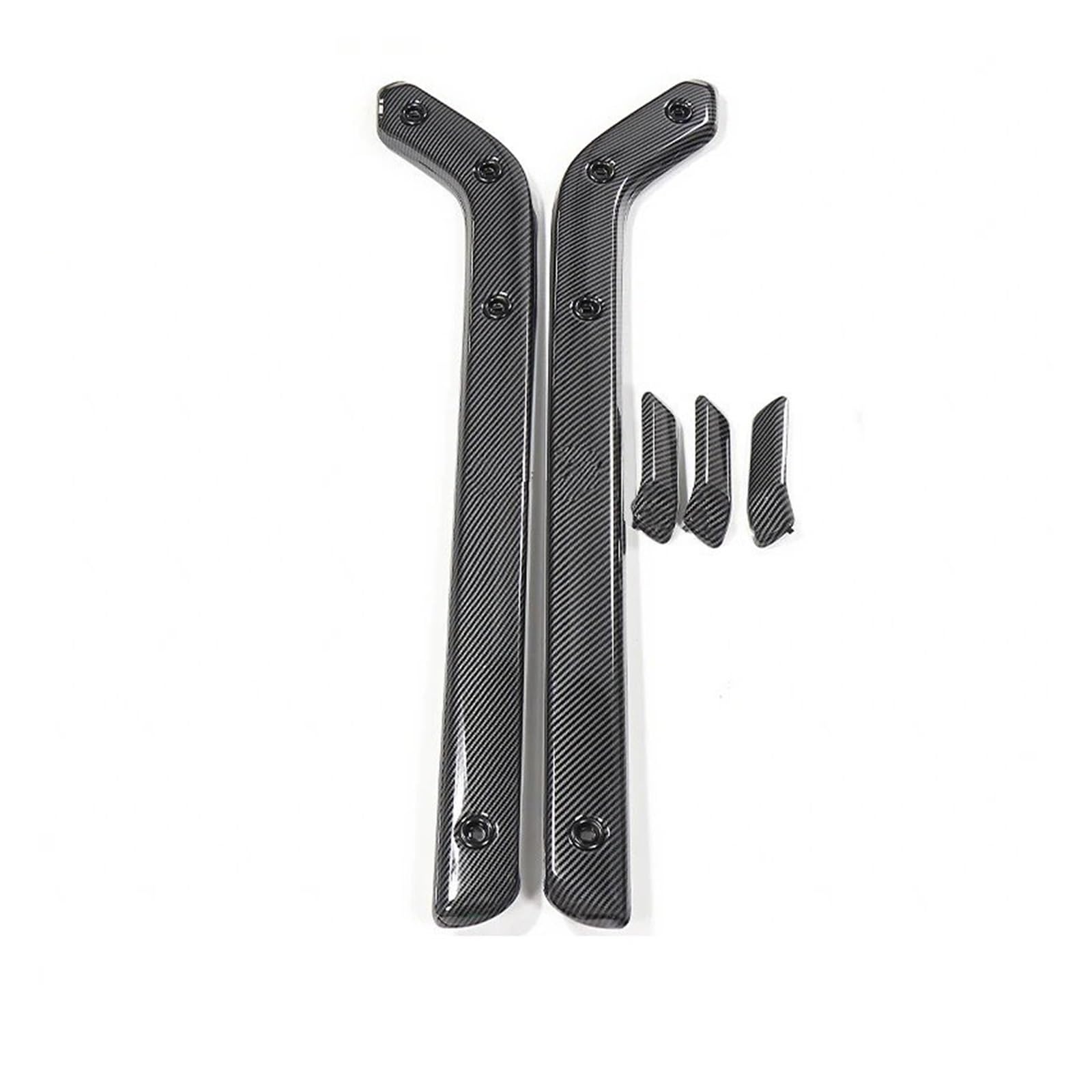 Mittelkonsole Panel 5PSC Für Defender 90 110 2020-2025 Autoinnenraum Mittelkonsole Panel Seitenverkleidung Streifen Abdeckung Teile Mittelkonsole Frame(ABS Carbon Fiber,Right Hand Drive) von KWAYA
