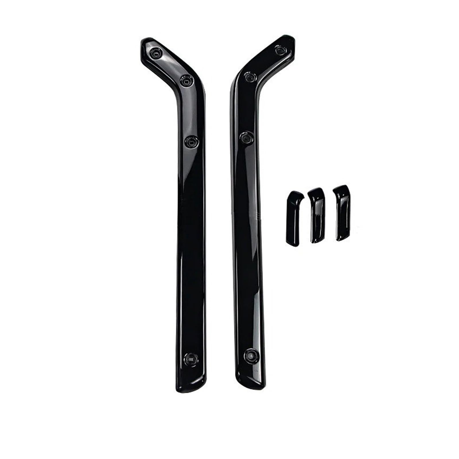 Mittelkonsole Panel 5PSC Für Defender 90 110 2020-2025 Autoinnenraum Mittelkonsole Panel Seitenverkleidung Streifen Abdeckung Teile Mittelkonsole Frame(Bright Black,Right Hand Drive) von KWAYA