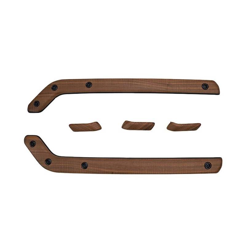 Mittelkonsole Panel 5PSC Für Defender 90 110 2020-2025 Autoinnenraum Mittelkonsole Panel Seitenverkleidung Streifen Abdeckung Teile Mittelkonsole Frame(Peach Wood Grain,Right Hand Drive) von KWAYA