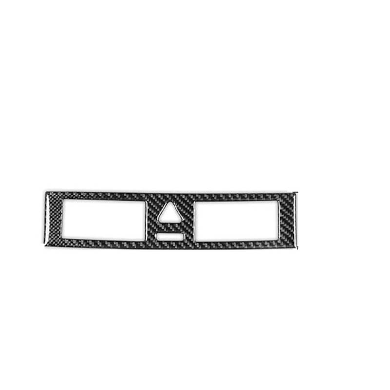 Mittelkonsole Panel Für C-Klasse W203 2005 2006 2007 Autoinnenraum Mittelkonsole Panel Cover Tuning Carbon Fiber Aufkleber Zubehör Mittelkonsole Frame(Black,3) von KWAYA