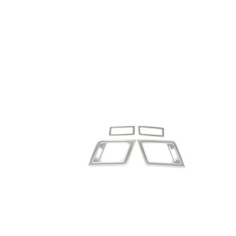 Mittelkonsole Panel Für E-Klasse Coupé W207 C207 2009-2013 Armaturenbrett Seitenklimaanlage Entlüftungsrahmen Verkleidung Innenausstattung Mittelkonsole Frame(Silver 4pcs) von KWAYA